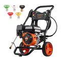 VEVOR Nettoyeur haute pression, rallonge et 5 Buses pour Voiture, 3400 PSI, 10 L/Min