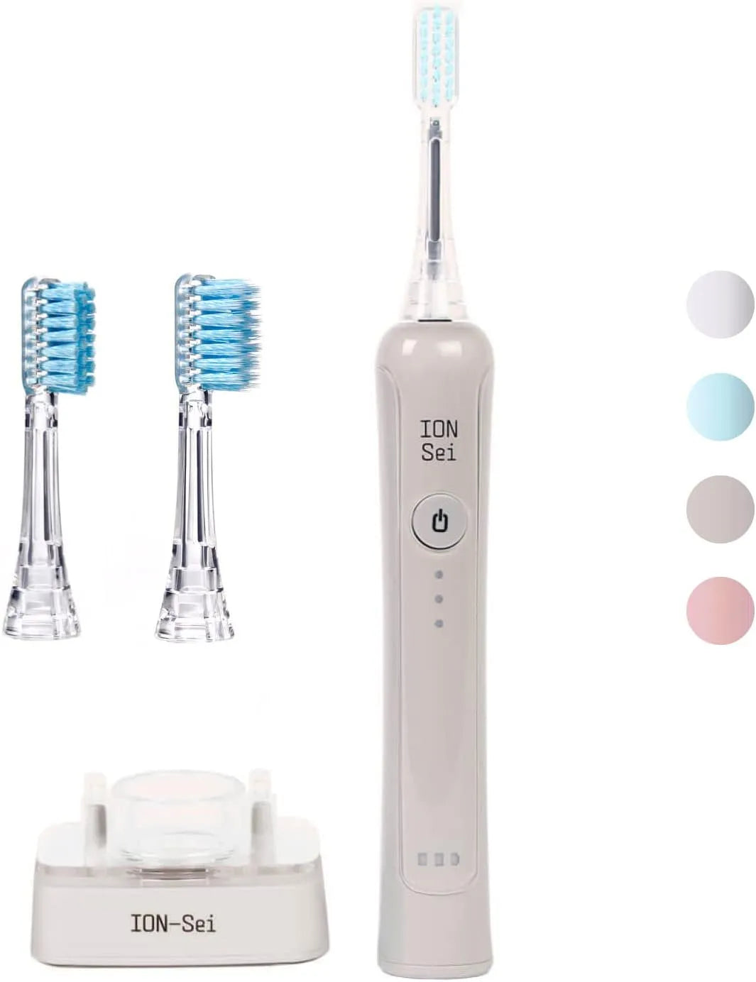 Brosse, brosse à dents rechargeable, gris, pour le nettoyage électronique et ionique des dents et so