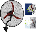 Ventilateur, 55 cm, 60 W, industriel, 68 cm, ventilateur pour circulation d'air, Ventilateurs sur pied Ventilateur mural de 55 cm avec 3 pales