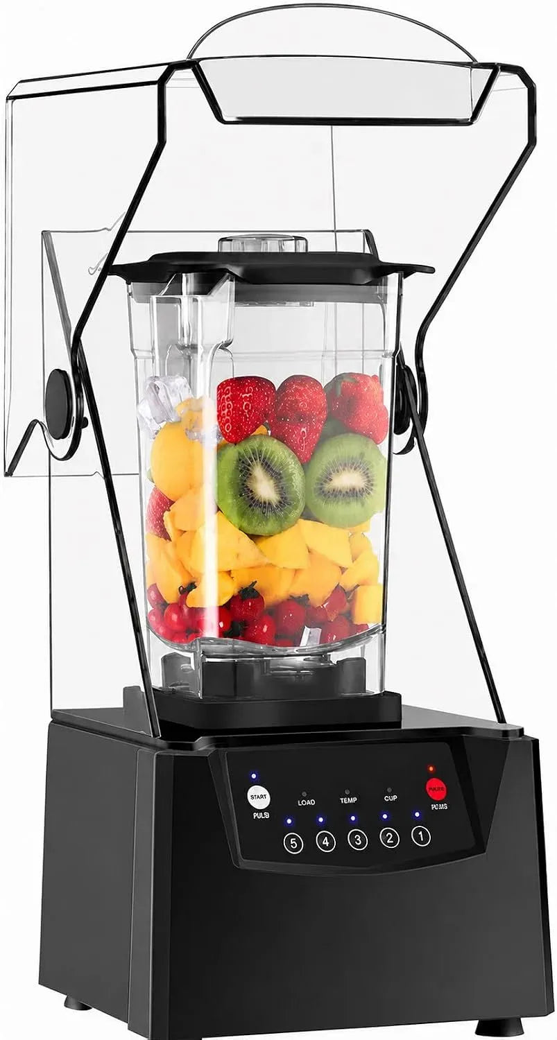Blender, 2200 W, 5 programmes, professionnel, silencieux, 17 000 TR/Min, Silencieux Commercial
