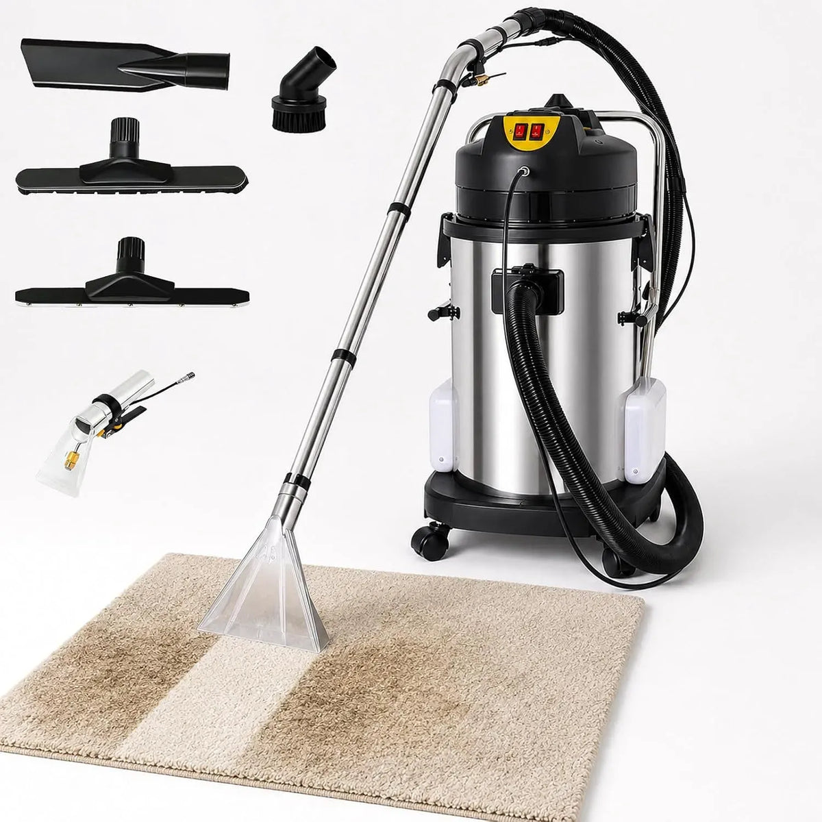 Aspirateur, 40 L, appareil électrique d'aspiration, appareil de nettoyage tapis et tissus, Nettoyeur Tapis et Canapé