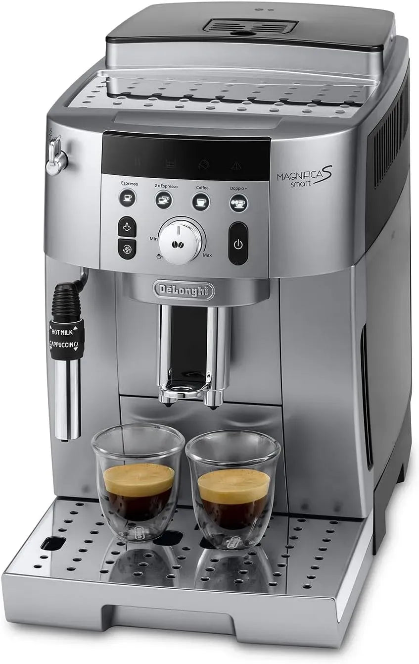 De'Longhi Mousseur à lait, émulsionneur à lait, tactile, noir, Magnifica S Smart ECAM250, 4 Recettes en Une Touche, 31, SB