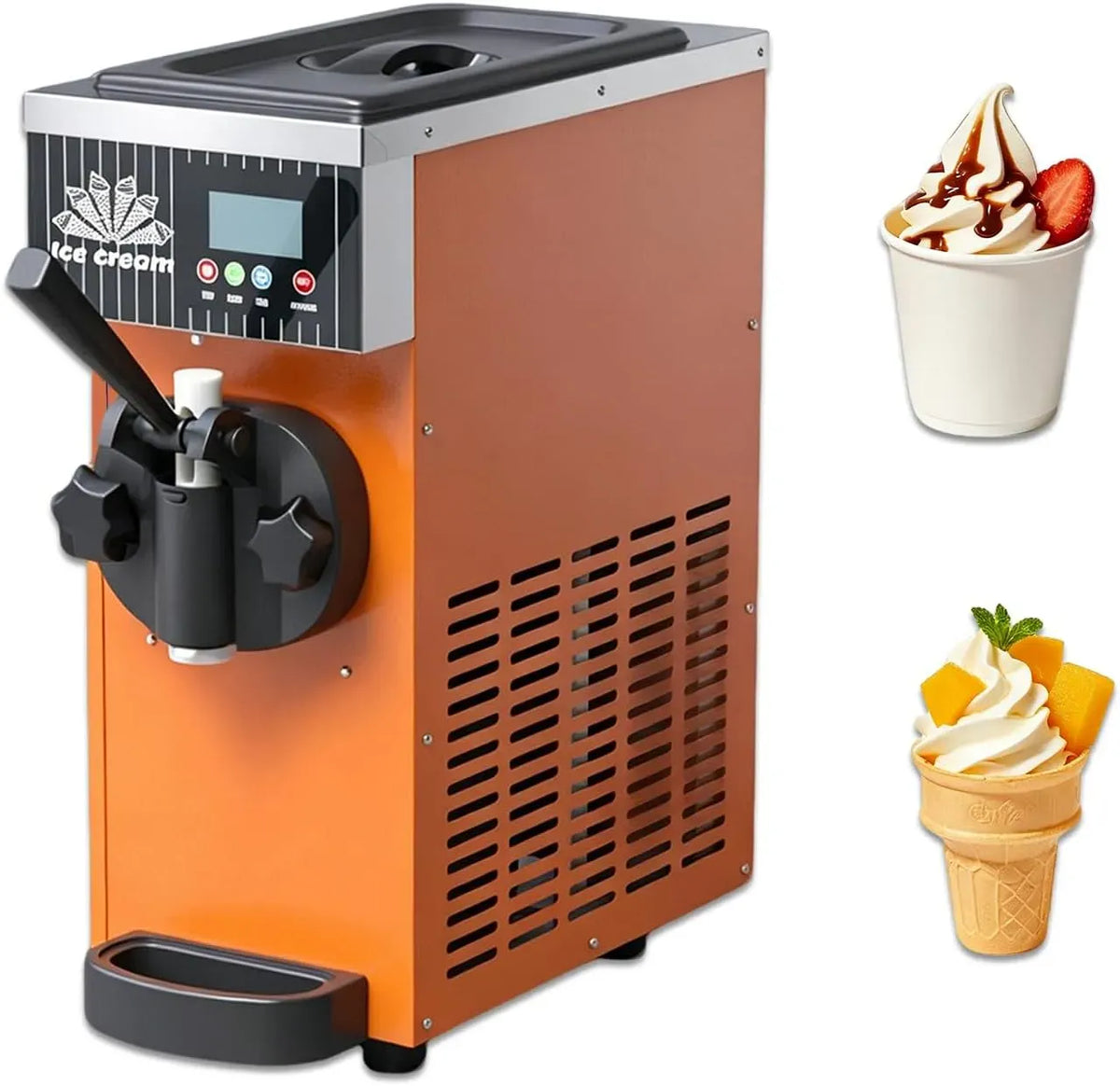 Machine à Glace, machine à glace et sorbet, professionnel, pour Les Bars à Snacks