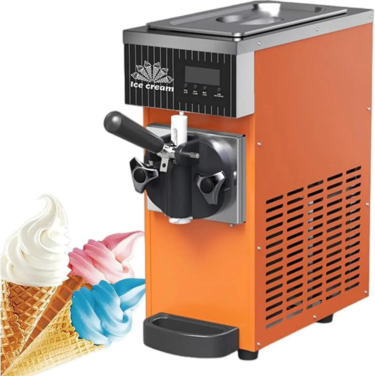 Orange-ZB-BQL68 Machine à glace, machine à glace et sorbet, pâtisserie, professionnel, restaurant, pour restaurants et pâtisseries Orange-ZB-BQL68