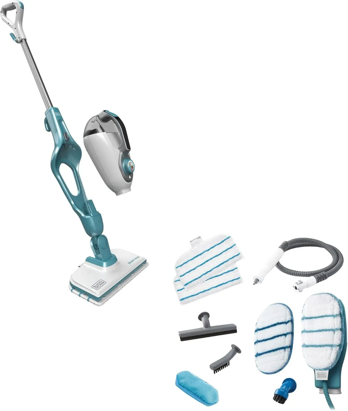 Black+Decker FSMH1351SM-QS Nettoyeur, 1,3 kW, vapeur, noir