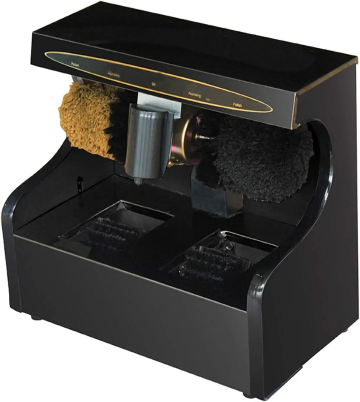 Machine, noir, maison, titane, Cireuse à chaussures, machine cirer les chaussuresBlack