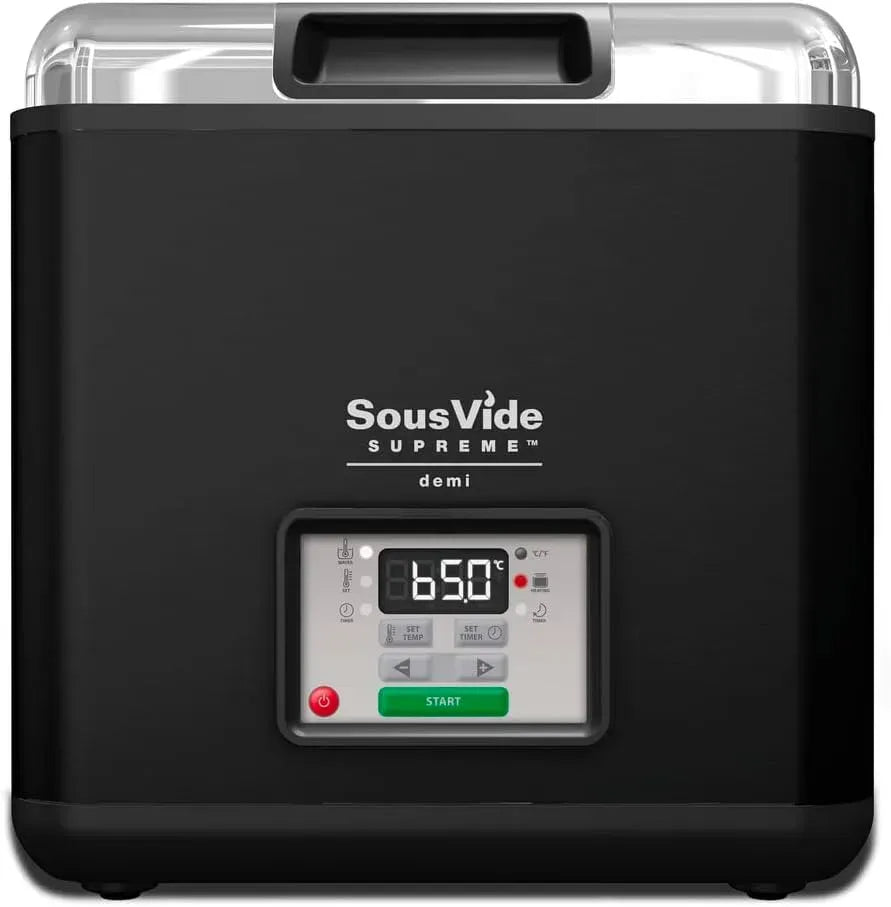 SousVide Supreme™ Bain-Marie Noir, pour Cuisson Sous Vide Précise et pour usage professionnel, Cuve 28,5 x 22,5 x 16 cm