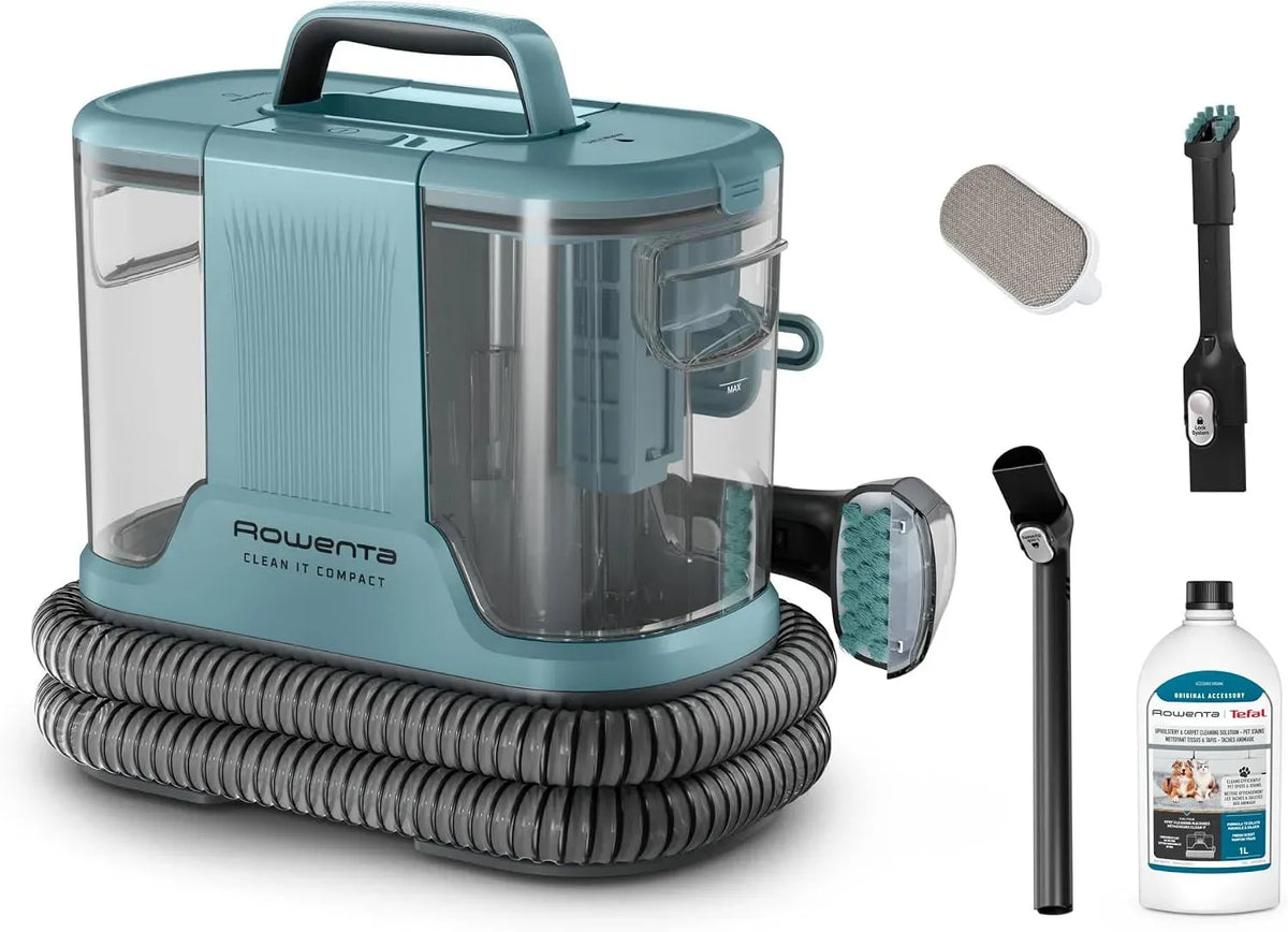 Rowenta Accessoire pour appareil, 400 W, portable, bleu, Clean It Compact Shampouineuse Portable