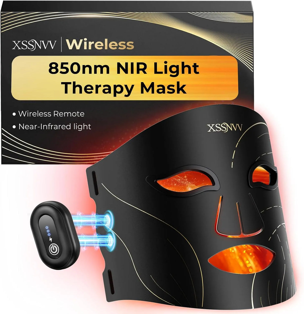 NVV03 Masque LED Visage Sans Fil