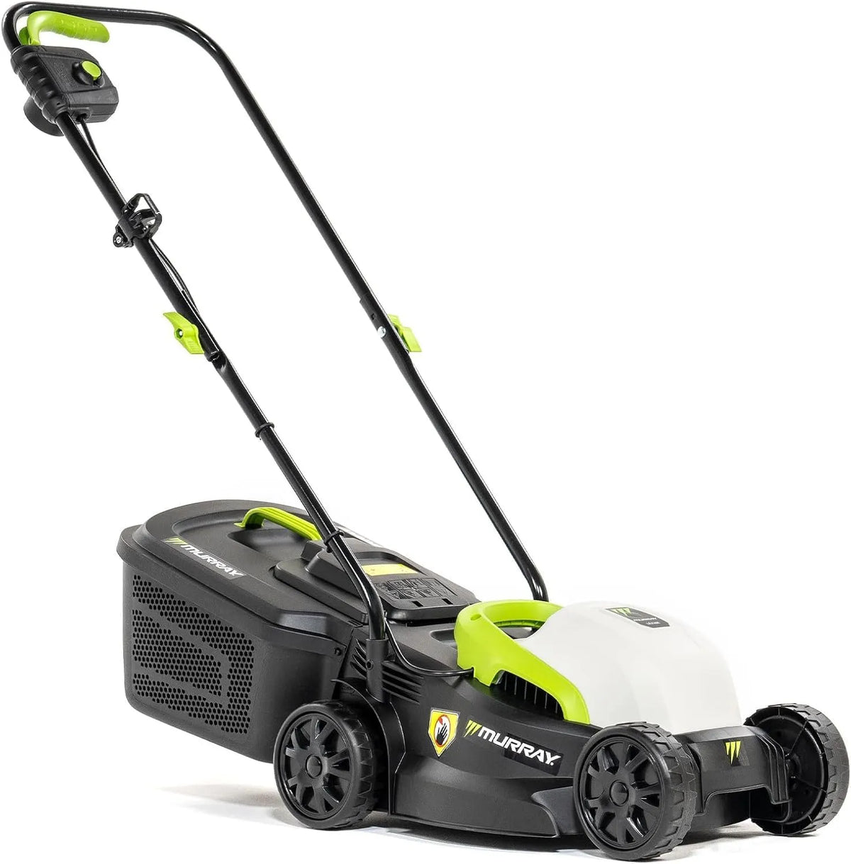 2-en-1 LE320E Tondeuse Électrique, Poignée Ergonomique et Protection Contre Les Surcharges, Compacte 1200W/32cm équipé de Bac de Ramassage 27L pour