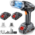 Aspirateur, SEALIGHT 2er 9-en-1, appareil électrique d'aspiration, 35000Pa Aspirateur Voiture Puissant sans Fil avec 2er Batteries Rechargeables