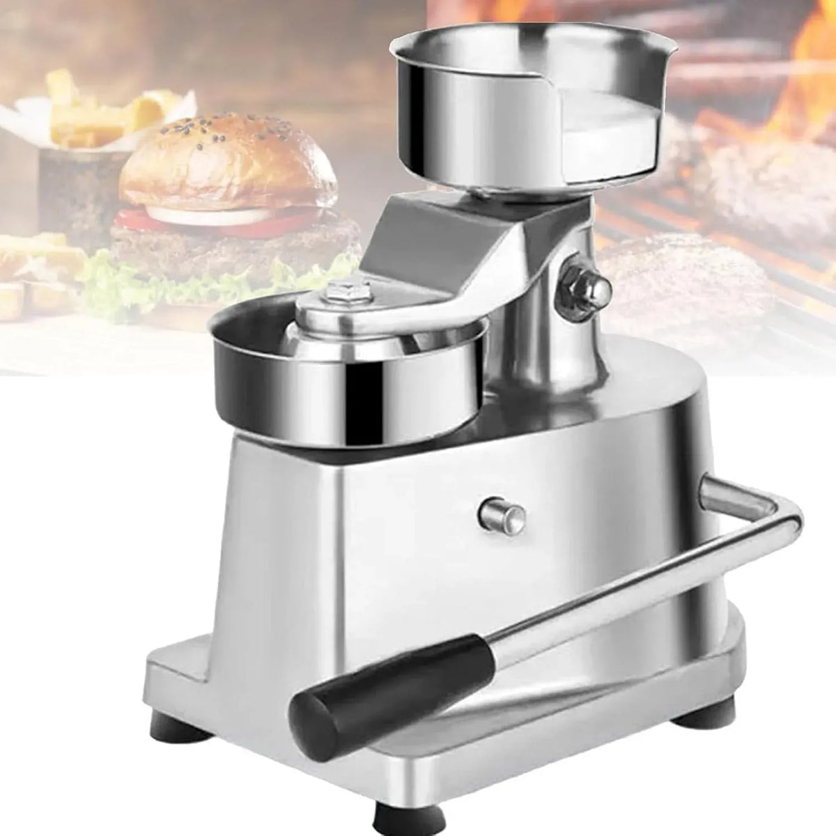 Machine à hamburger, Presse, 15,2 cm, professionnel, acier inoxydable, pour des galettes maison cohérentes
