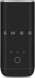 Smeg MFF02BLMEU Mousseur à lait, 3 programmes, émulsionneur à lait, noir, 3 fonctions pour mousse chaud/froide et chaleur du lait, Rétro années 50