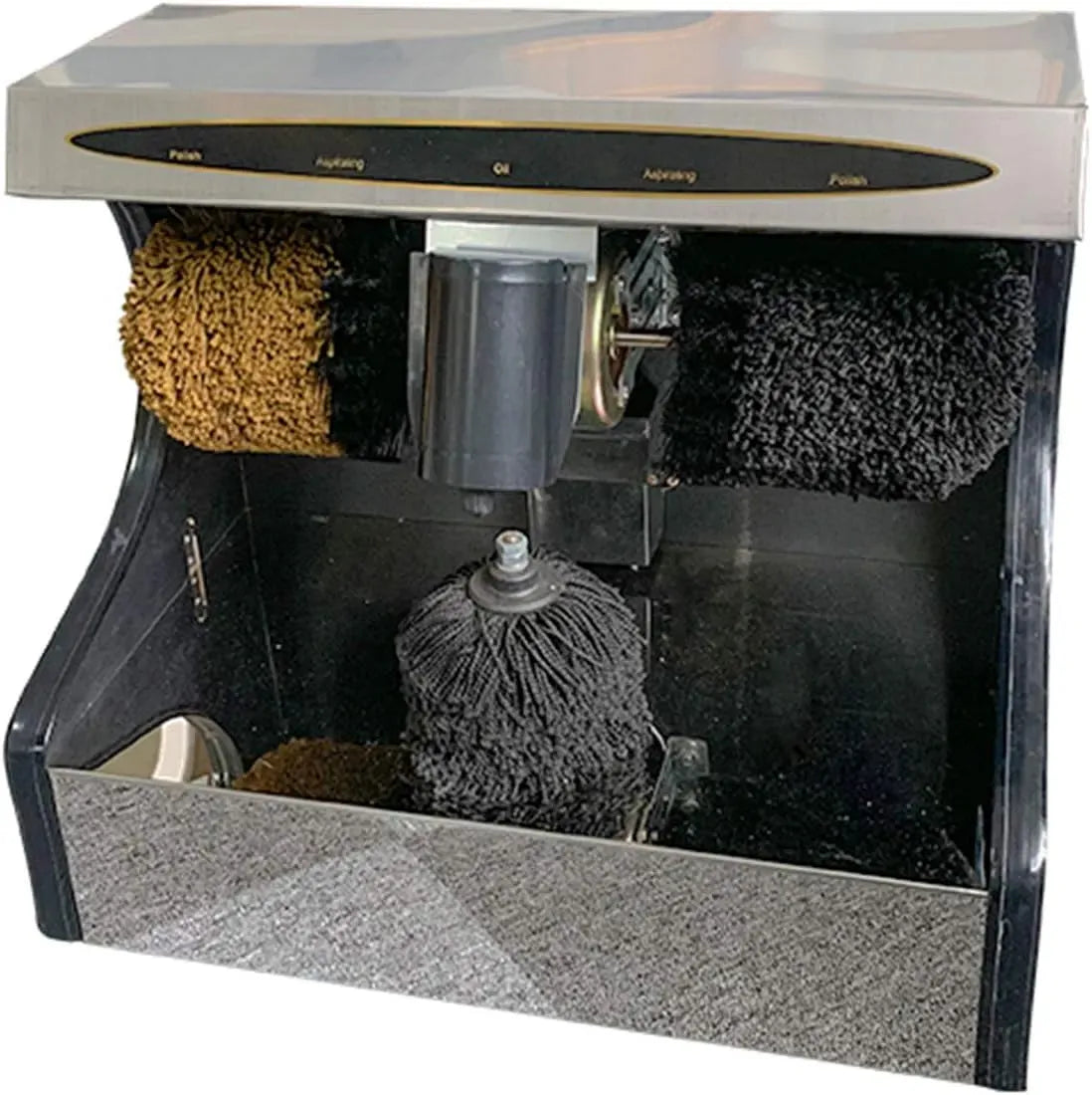 Machine de brossage, argenté, Cireuse à Chaussures électrique