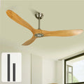 Ventilateur 60in, 60 pouces, extérieur, ventilateur pour circulation d'air, Ventilateur de Plafond en Bois sans éClairage