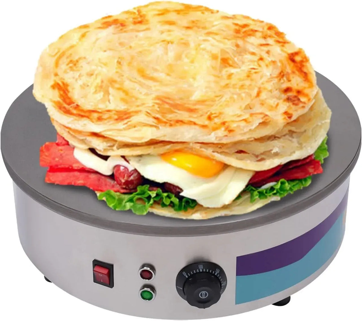 Machine, 45cm, 50 à 300 °C, 220 V, 3 KW, 45 cm, professionnel, restaurant, fonte