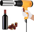 machine à sceller, Rétractable, bouteille, 1600 W, 40 à 600 °C, 9 niveaux, pour capsules de vin