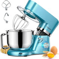 Robot de cuisine, 6.2 L, 1500 W, Robot POWWA 1500W, professionnel, silencieux, bleu, Bol 6