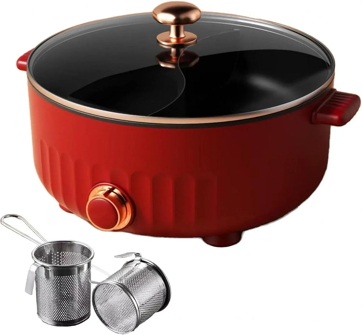 Fondue, 30cm, 6 L, 30 cm, IP65, rouge, pour Les RéUnions De Famille, ARTSIM