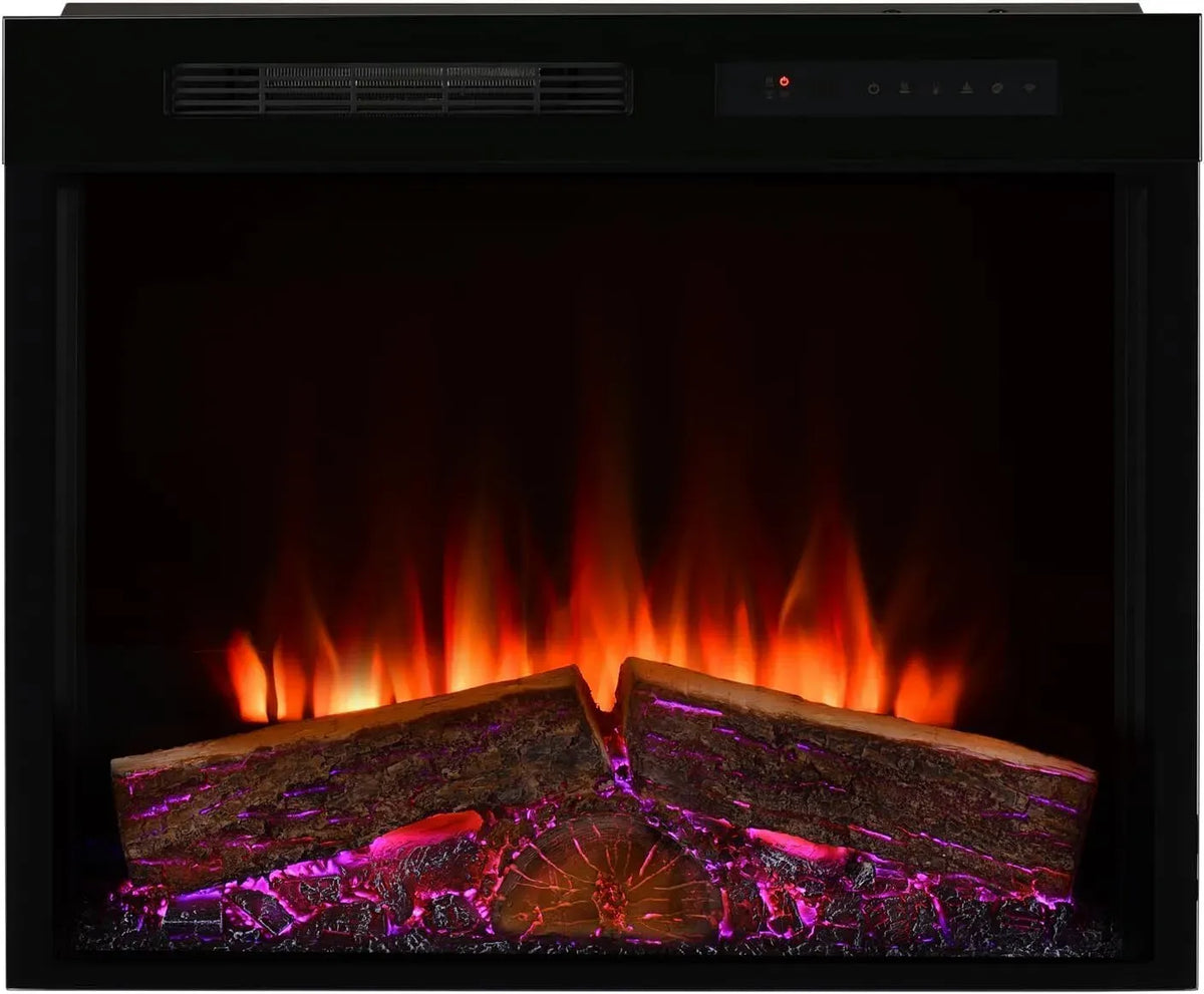 Radiateur électrique, minuteur, appareil de chauffage, Dimplex Spark 28'' Insert de Cheminée Électrique Cheminée Murale Effet Flamme LED Optiflame