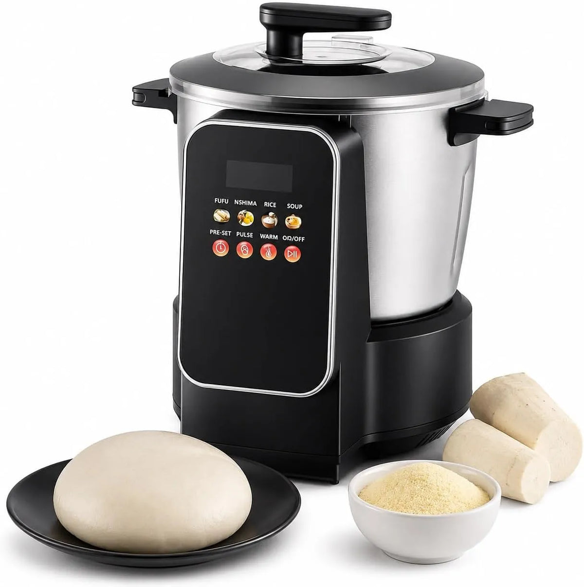 Machine À Piler, Robot, 8 L, 900 W, Robot Culinaire Intelligent Swallow