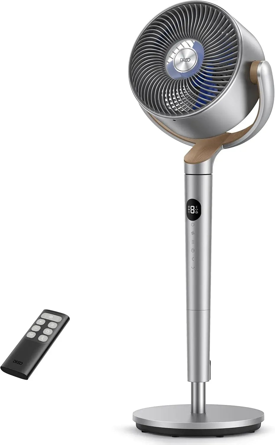 Ventilateur, 102CM, 1200 m³/h, 23 dB, DREO 24M, oscillation, silencieux, oscillation omnidirectionnelle 120°+120°, PolyFan 502, 3 modes, 8 vitesses