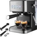 Machine à café automatique, tactile, 1050 W, professionnel, Machine à Expresso à Grains équipé de 4 Recettes à Une Touche, Panneau de Commande