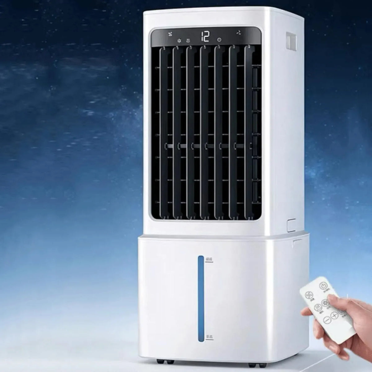 Climatiseur, portable, roulettes de déplacement, minuteur, 3 vitesses, oscillation, Oscillation à 90°