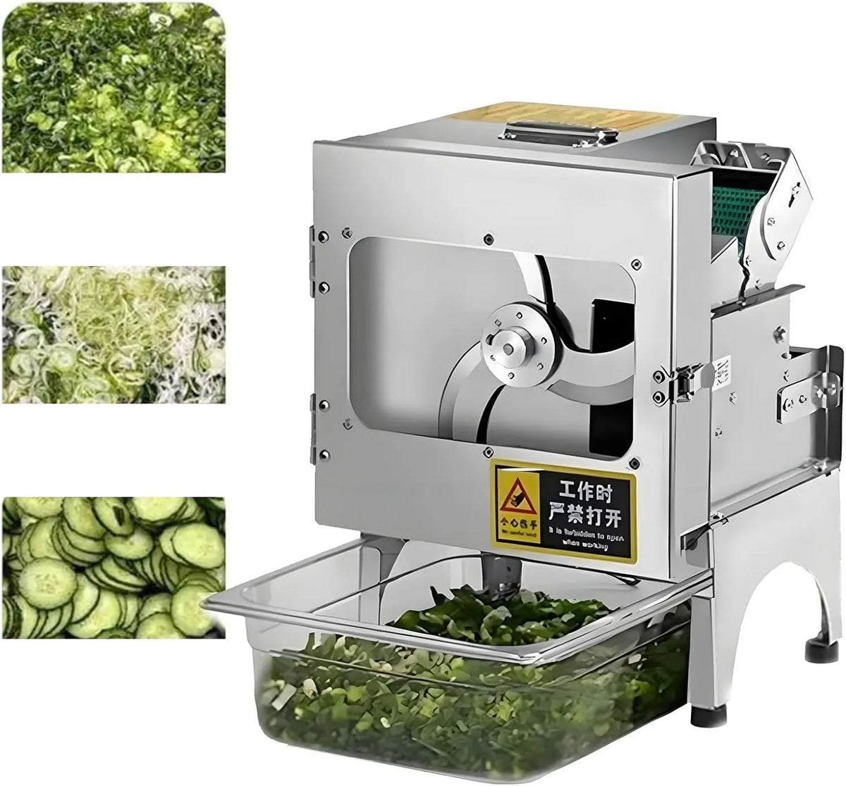 pour concombres, oignons verts et haricots verts, pour Trancheuse électrique professionnelle pour légumes, hachoir automatique à oignons verts 200 W