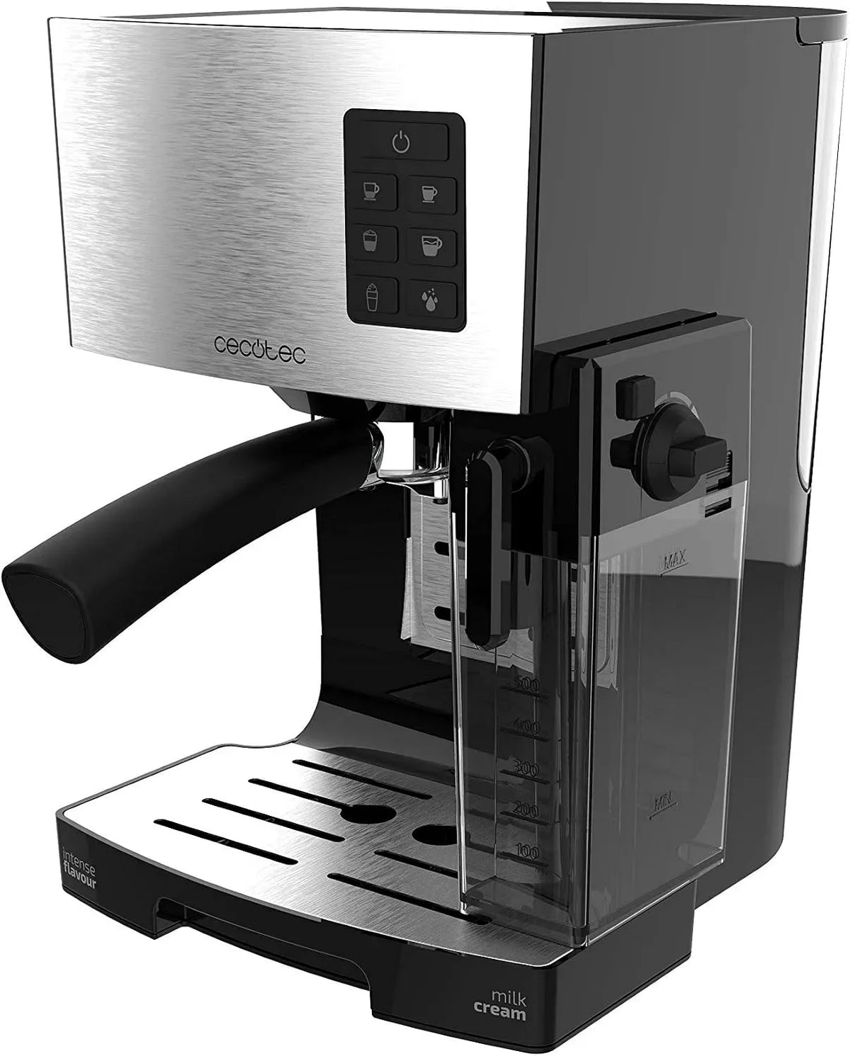 Cecotec 20Bars 1450W. Machine à caf, machine à café électrique, 1450 W, grand réservoir, acier inoxydable