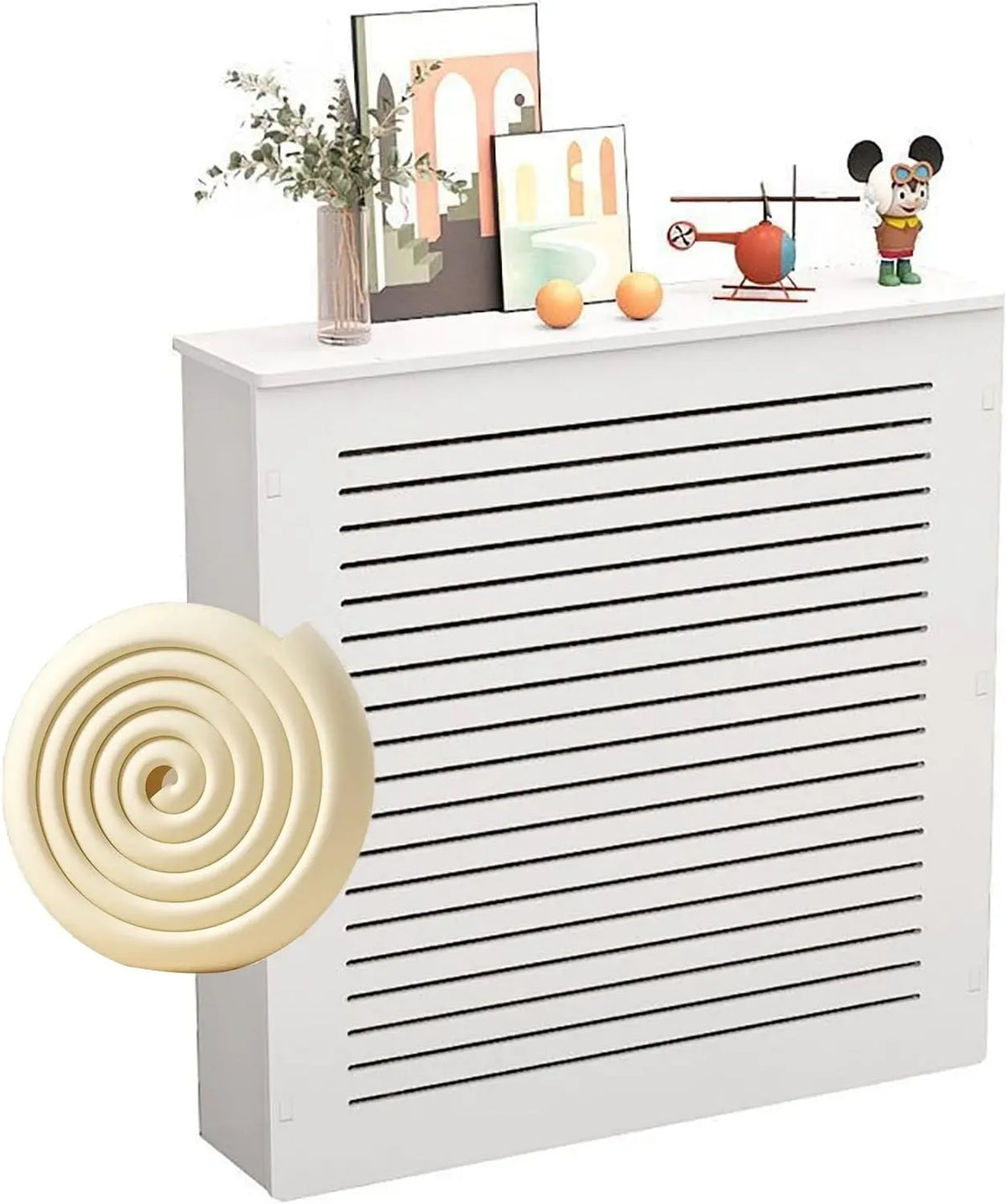 Radiateur électrique L32 H35, fonte, blanc, x x P8 po